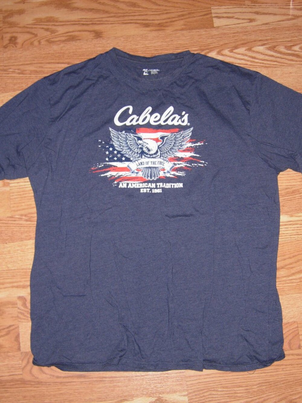 Cabela's Land Of The Free Patriotic T-Shirt 2X